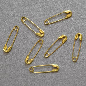 SAFETY PINS BLACK 20mm SET/200pcs